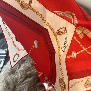 Authentic brand new Cartier Silk Scarf